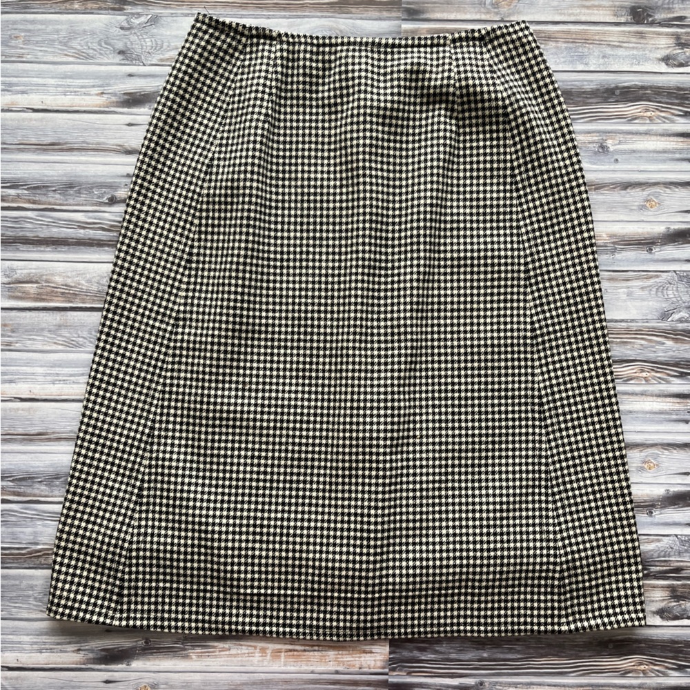 Vintage Pendleton Black Off White Houndstooth Pla… - image 3